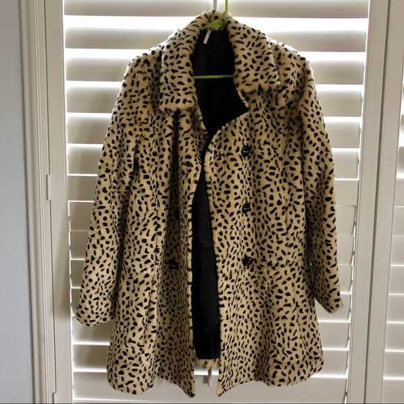 Faux Fur Cheetah Coat 